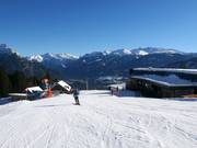 Piste bij het middenstation