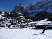 Uitzicht op de accommodaties bij Plan de Gralba