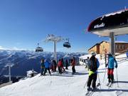 Start van de skidag op de Kitzbüheler Horn