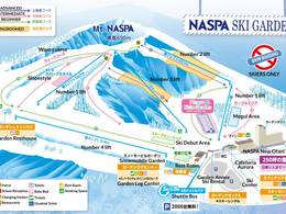 Pistekaart Naspa Ski Garden