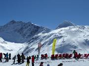 Ligstoelen bij de Rudolfshütte