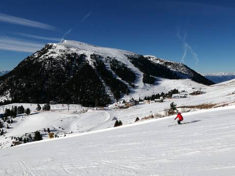 Fleimstaler Alpen: Grootte van de skigebieden – Grootte Latemar – Obereggen/Pampeago/Predazzo