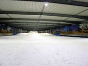 Uitzicht vanaf het bergstation op de hoofdpiste