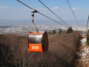 Uitzicht op Sofia met zijn talrijke accommodaties