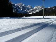 Langlaufloipes onder de Kreuzbergpass