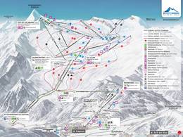 Pistekaart Kitzsteinhorn/Maiskogel – Kaprun