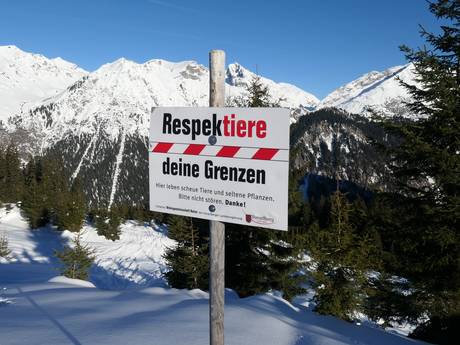 Lechquellengebergte: milieuvriendelijkheid van de skigebieden – Milieuvriendelijkheid Sonnenkopf – Klösterle