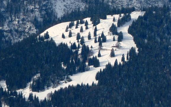 Hoogste dalstation in Altopiano della Paganella/&#8203;Dolomiti di Brenta/&#8203;Lago di Molveno – skigebied Pradel – Molveno