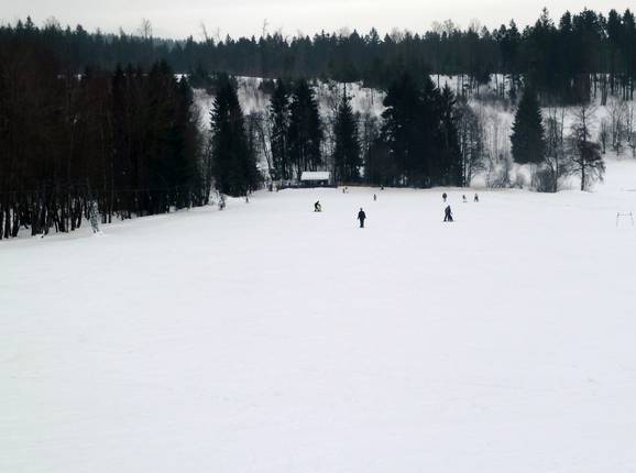 Afdaling bij de Golfplatzlift