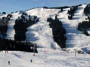 Brede afdalingen in Les Gets