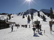 Uitzicht vanaf de Main Lodge op de pistes
