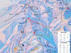 Pistekaart Valle Nevado