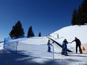 Transportband bij het bergstation Piffing