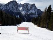 Start van de moeilijke piste Vulcano