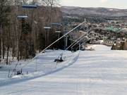 Sneeuwkanonnen langs de piste