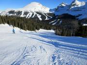 Brede afdaling nr. 59 Wawa Bowl met uitzicht op de Goat's Eye Mountain