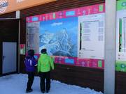 Informatieborden bij de kassa