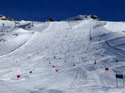 Officieel trainingsgebied van het het Duitse nationale skiteam Mölltaler Gletscher