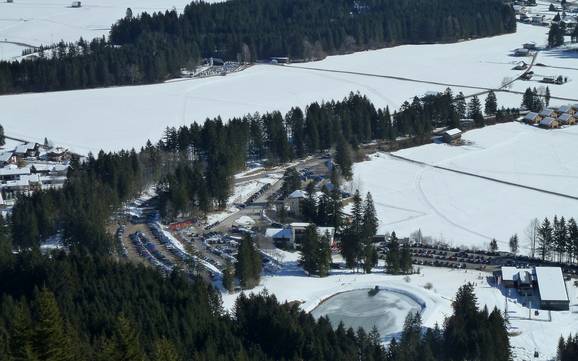 natuurparkregio Reutte: bereikbaarheid van en parkeermogelijkheden bij de skigebieden – Bereikbaarheid, parkeren Hahnenkamm – Höfen/Reutte