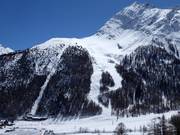 Uitzicht op de afdalingen bij Plattjen