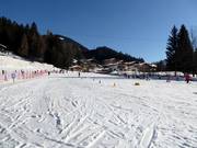 Oefenweide bij het dalstation Flying Mozart