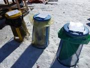 Afvalscheiding in het skigebied