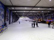 Uitzicht langs de volledige skipiste