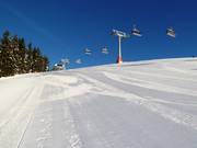 Vers vers geprepareerde piste