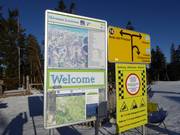 Informatie bij het bergstation Virgo Maria Perg