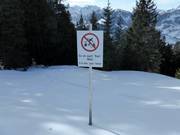 Let op het bos dat beschermd moet worden