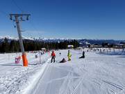 Makkelijke piste bij de sleeplift Kreischi