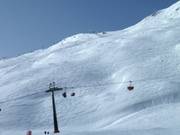 Diep sneeuw helling bij de Stätzerhorn