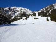 Lichte en brede piste bij de Oberen Karbahn I