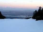 De zon zakt weg in de Stille Oceaan