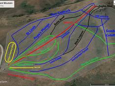 Pistekaart Blizzard Mountain