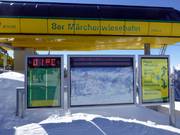 Informatie over geopende pistes en liften is op de Planai op veel plaatsen in het skigebied te vinden.