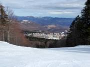 Uitzicht op de accommodaties rond het dalstation