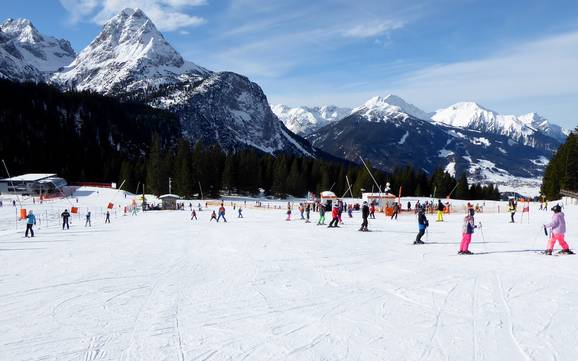 Beste skigebied in het Wettersteingebergte en Mieminger Kette – Beoordeling Ehrwalder Alm – Ehrwald