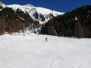 Gemakkelijke piste nabij het dal