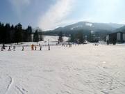 Oefenterrein in het dal bij de Bach Starlift