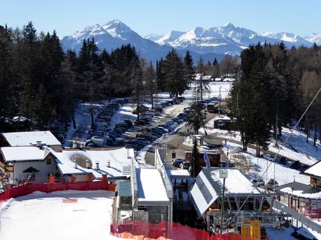 Sarntaler Alpen: bereikbaarheid van en parkeermogelijkheden bij de skigebieden – Bereikbaarheid, parkeren Meran 2000
