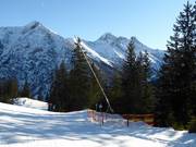 Sneeuwlans in het skigebied Jöchelspitze
