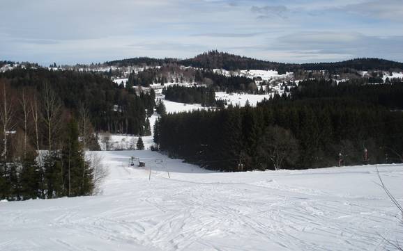 Hoogste dalstation in het bestuursdistrict Freyung-Grafenau – skigebied Bischofsreut