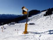 Sneeuwkanon bij de Schrödelsteinabfahrt