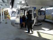 Aanwezig personeel bij de gondelbaan