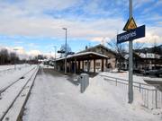 Het station in Lenggries wordt aangedaan door de BOB.