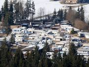 Campingplaats in de buurt van het dalstation