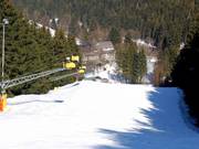 Een van de mooiste pistes van het gebied: Poppenberg Nordhang