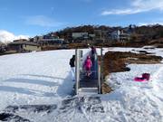 Oefenhelling met transportband in Smiggin Holes