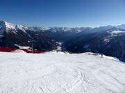 Uitzicht vanaf de Cima Vioz op het Val di Pejo